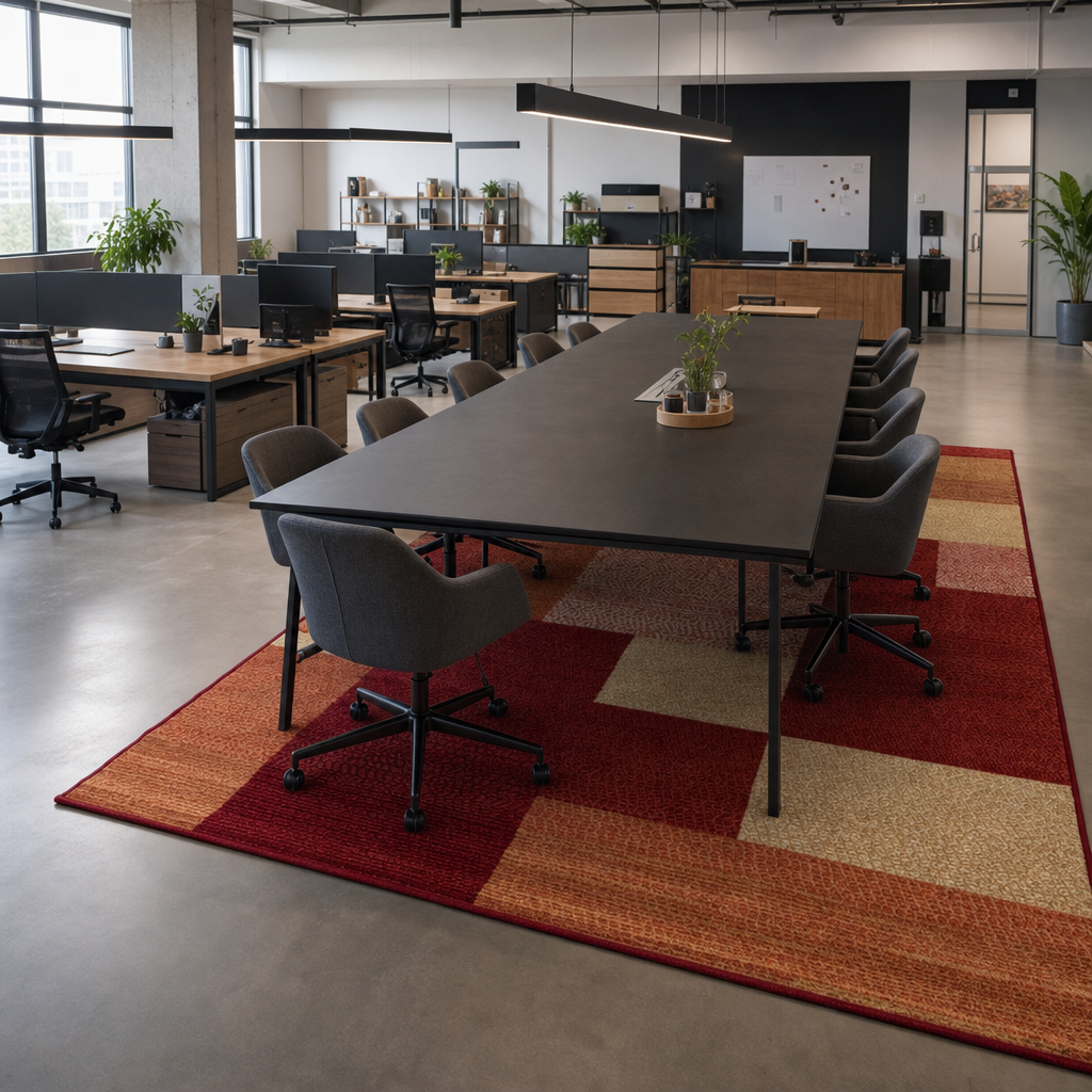 Santo Modern Vloerkleed Terracotta