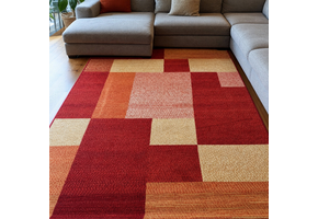 Santo Modern Vloerkleed Terracotta