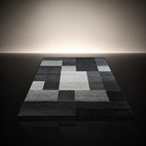 Santo Modern Vloerkleed Zwart Grijs