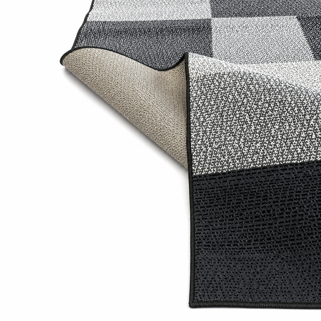 Santo Modern Vloerkleed Zwart Grijs