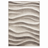 Waves Modern Vloerkleed Bruin Beige