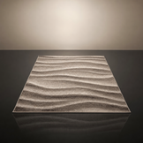 Waves Modern Vloerkleed Bruin Beige