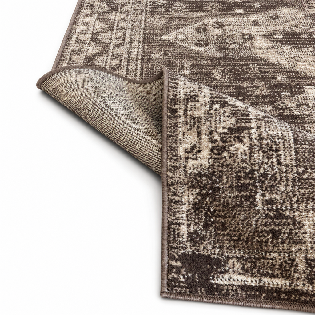 Vintage Vloerkleed Bruin Beige