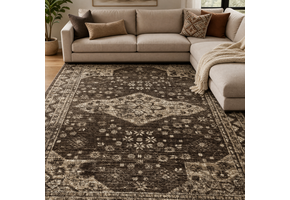 Vintage Vloerkleed Bruin Beige