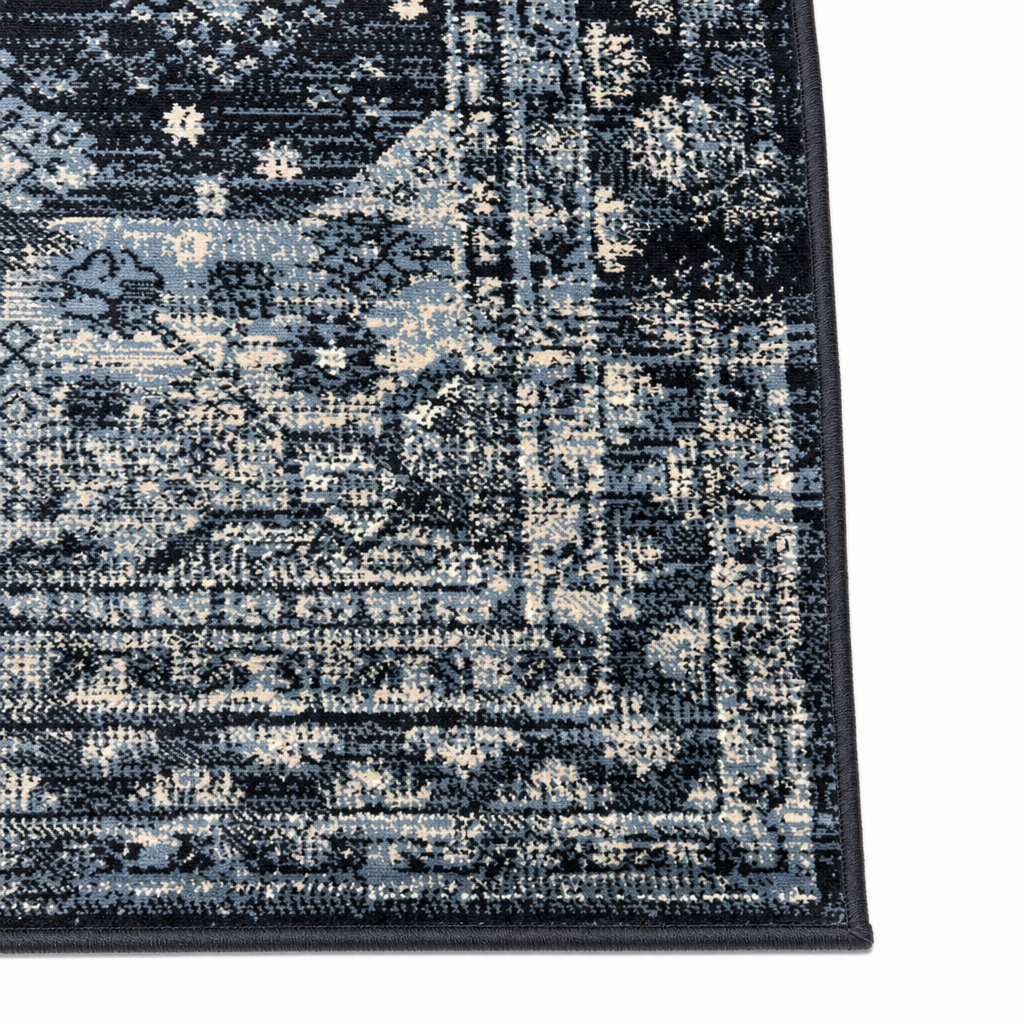 Vintage Vloerkleed Blauw Navy