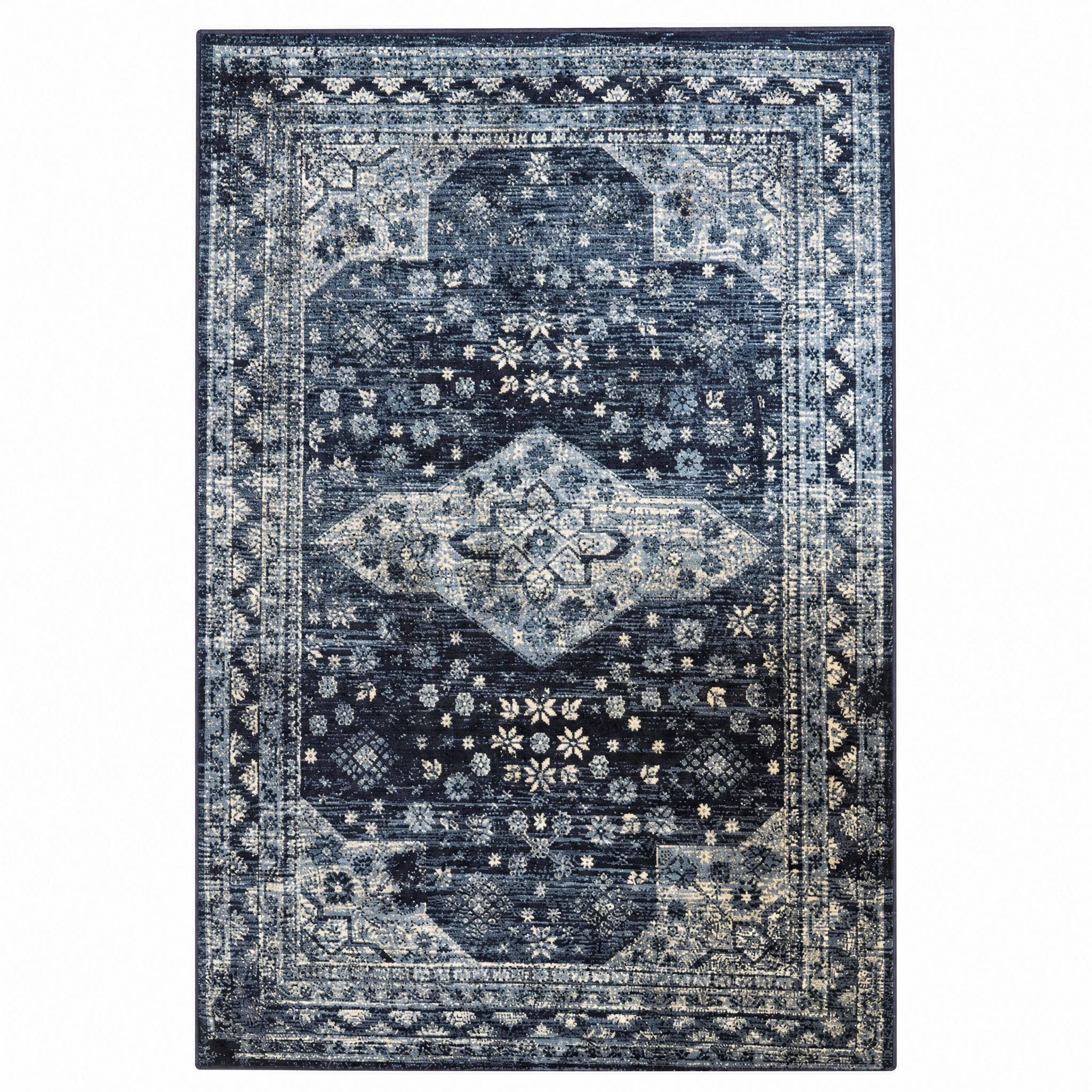 Vintage Vloerkleed Blauw Navy