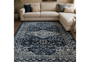 Vintage Vloerkleed Blauw Navy