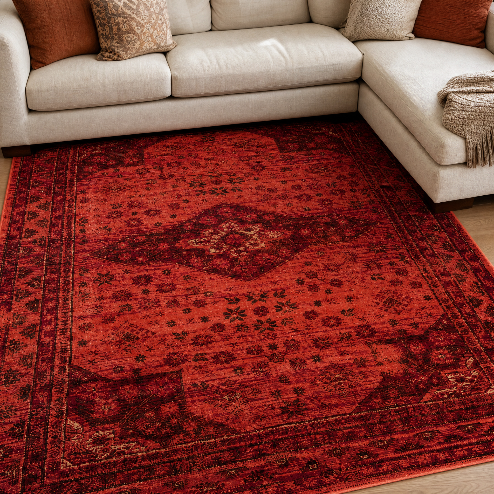 Vintage Vloerkleed Terracotta