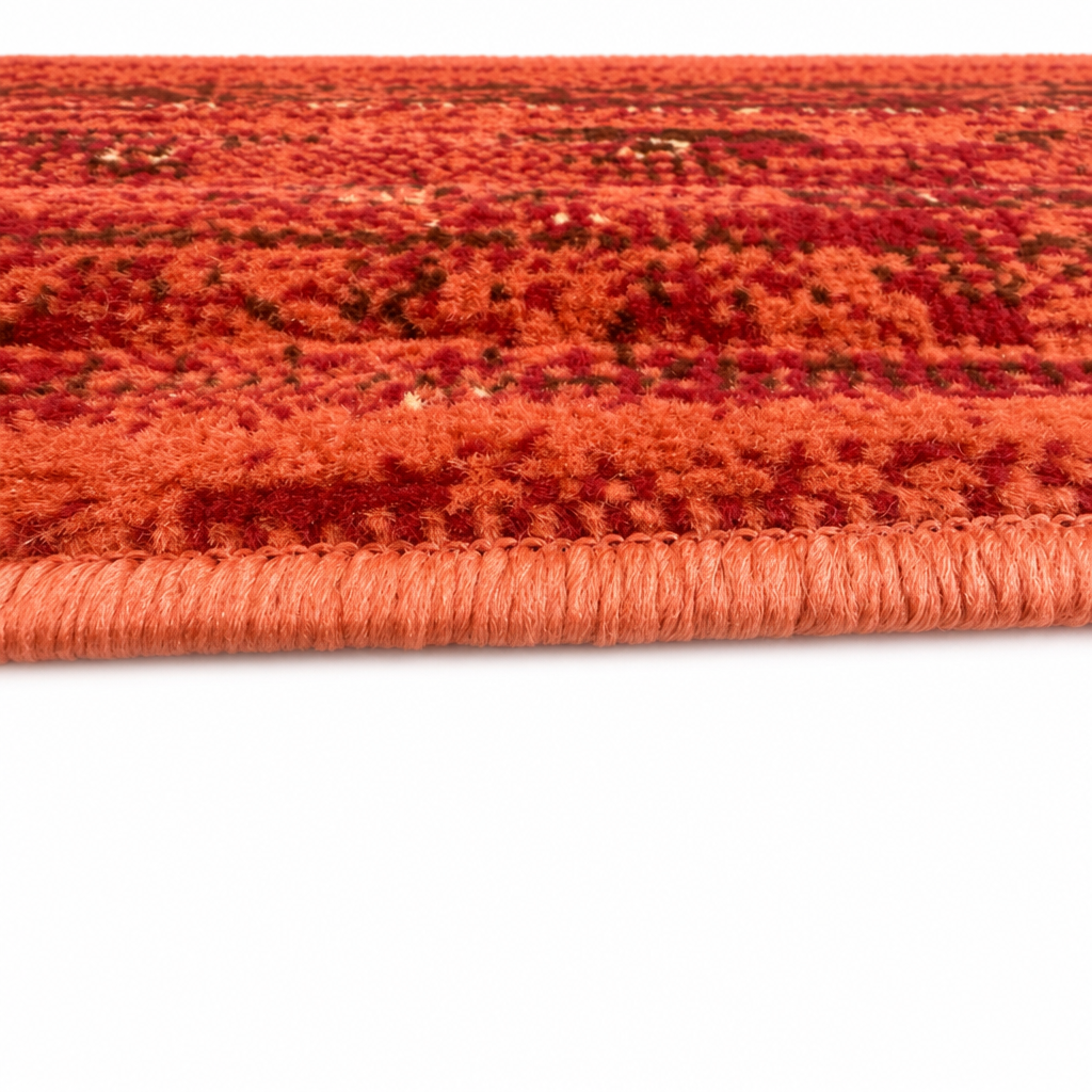 Vintage Rond Vloerkleed Terracotta