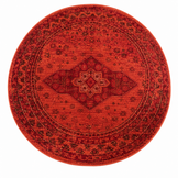 Vintage Rond Vloerkleed Terracotta
