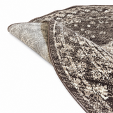 Vintage Rond Vloerkleed Bruin Beige