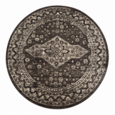 Vintage Rond Vloerkleed Bruin Beige
