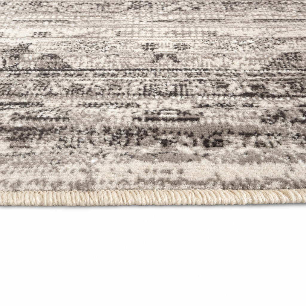 Vintage Rond Vloerkleed Beige Creme