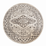 Vintage Rond Vloerkleed Beige Creme