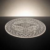 Vintage Rond Vloerkleed Beige Creme