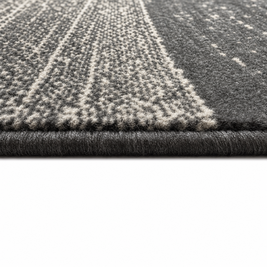 Luna Modern Vloerkleed Grijs Zwart