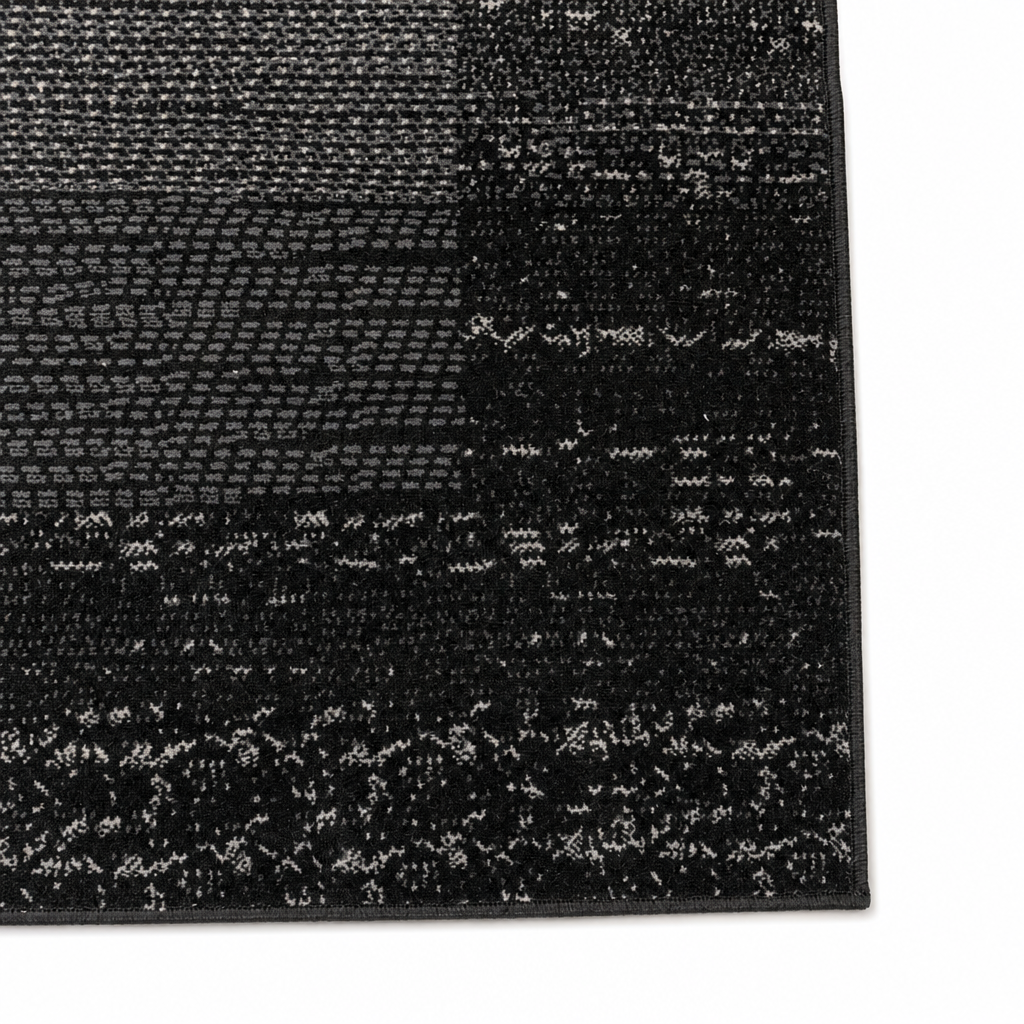 Luna Modern Vloerkleed Grijs Zwart