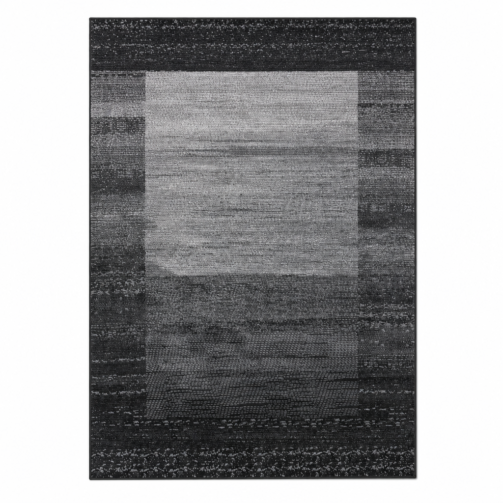 Luna Modern Vloerkleed Grijs Zwart