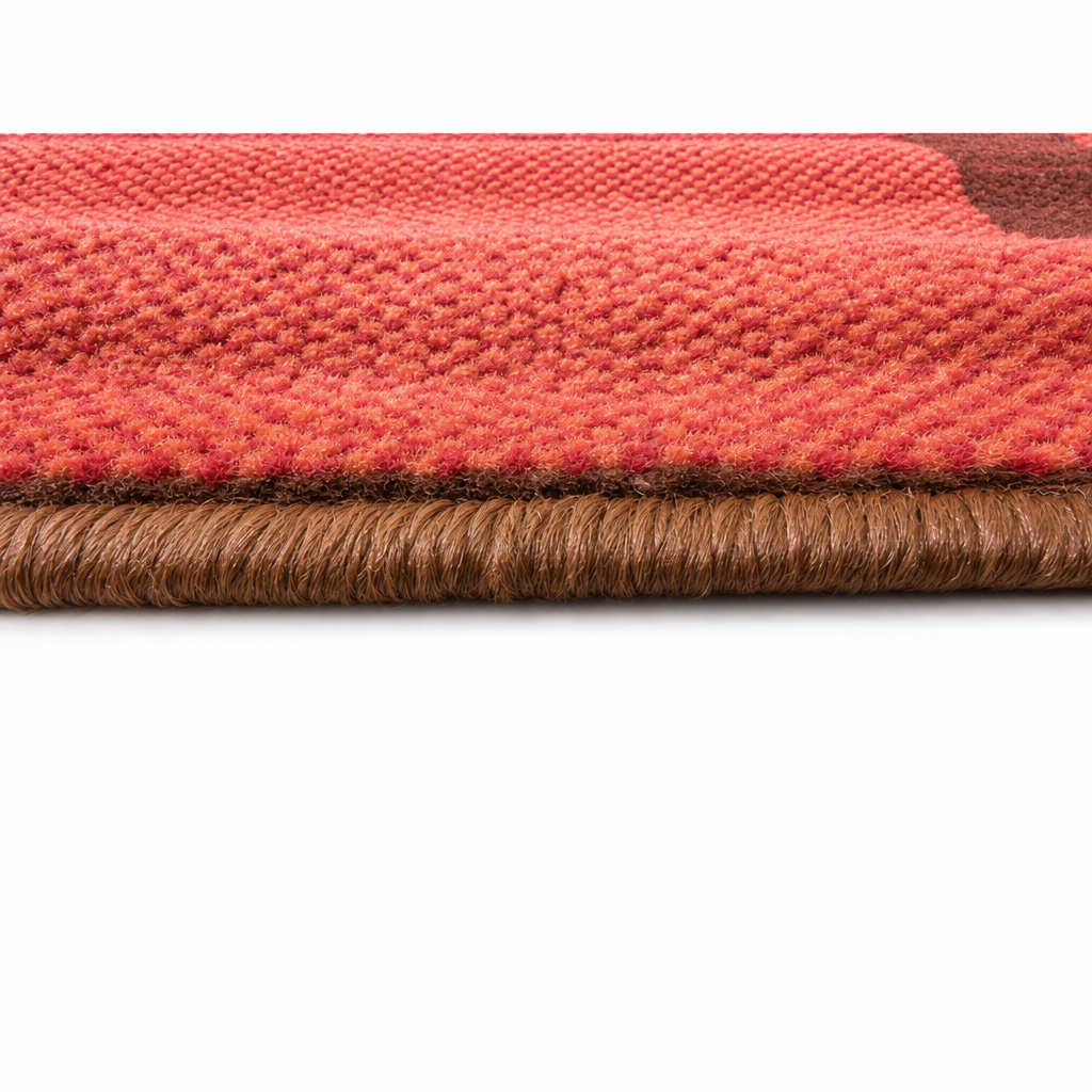 Retro Modern Vloerkleed Terracotta