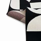 Retro Modern Vloerkleed Zwart Wit