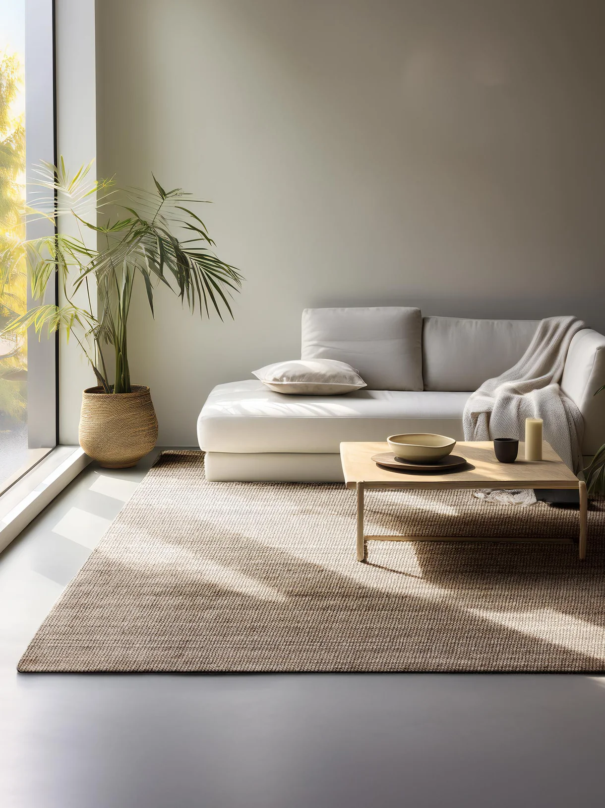 Jaipur Jute Vloerkleed Beige
