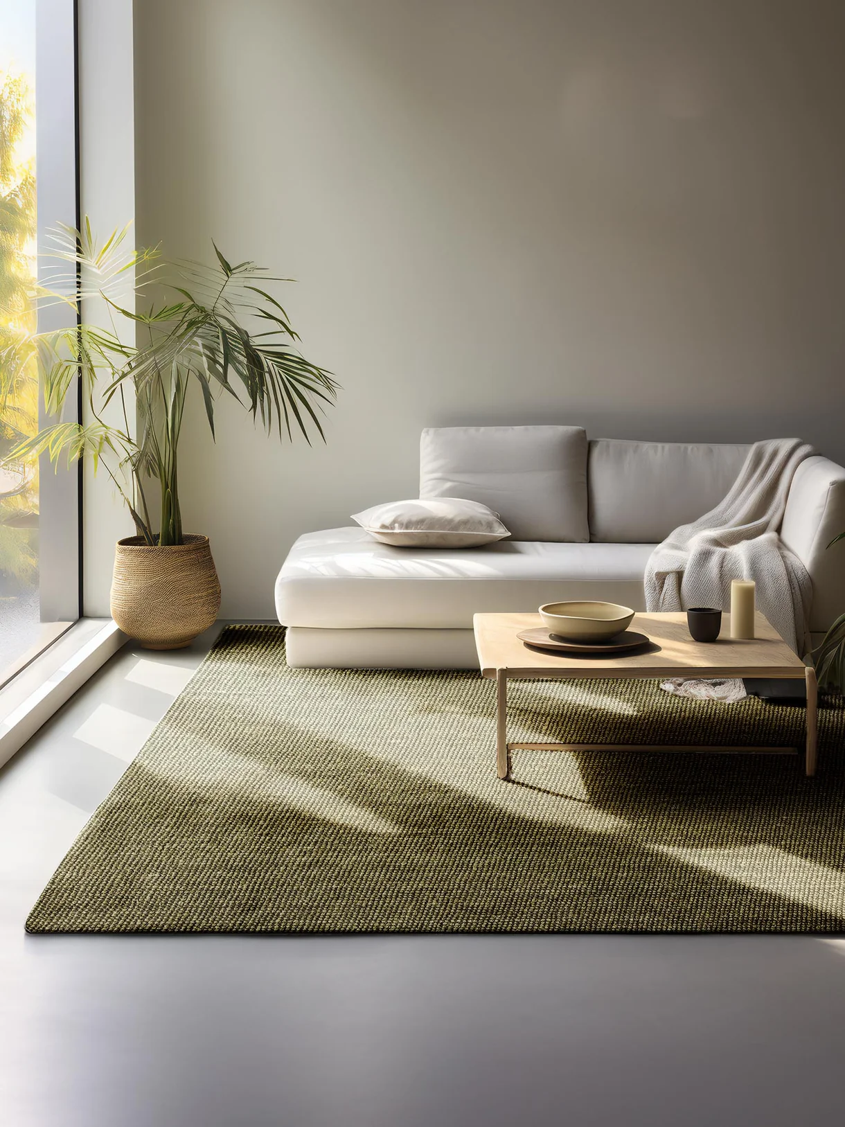Jaipur Jute Vloerkleed Groen