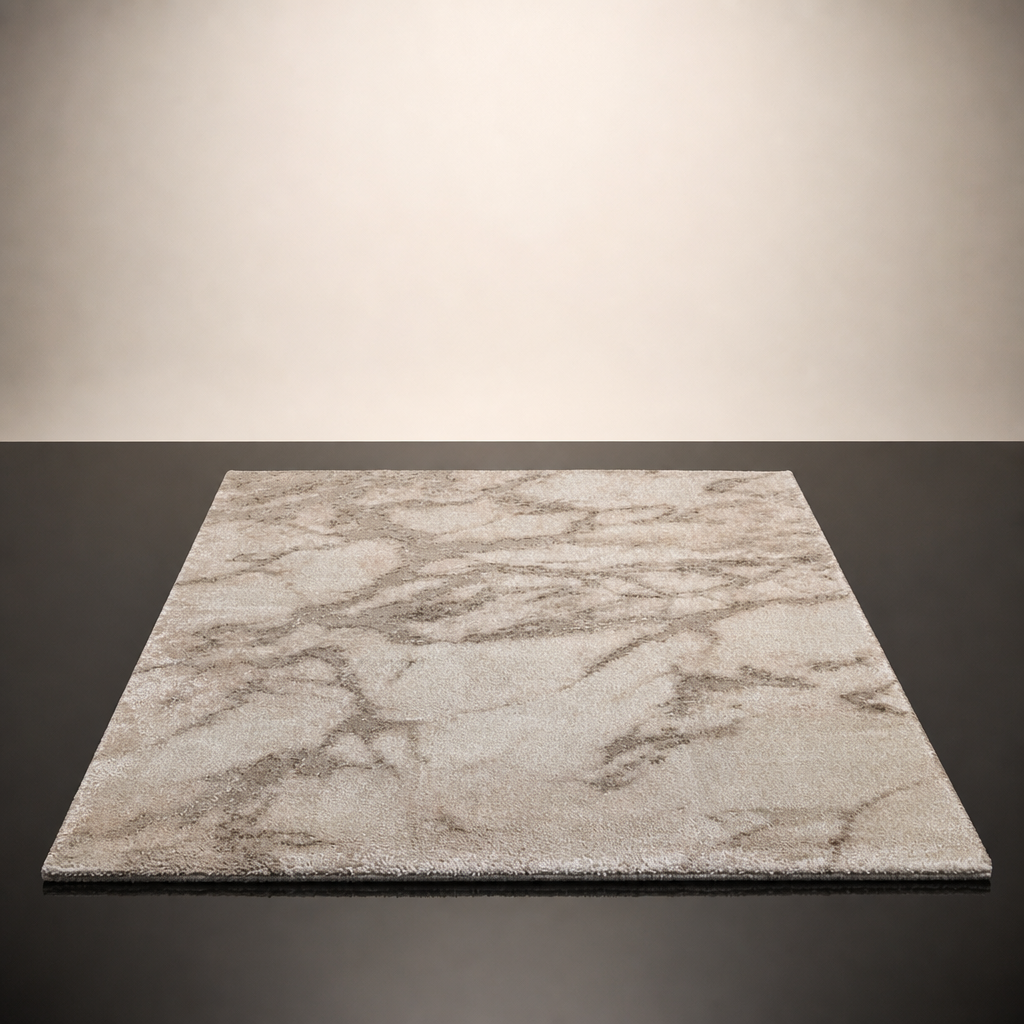 Tapijtenloods Fashion Marmer - Laagpolig Vloerkleed - Design Tapijt - Beige
