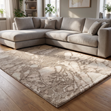 Tapijtenloods Fashion Marmer - Laagpolig Vloerkleed - Design Tapijt - Beige