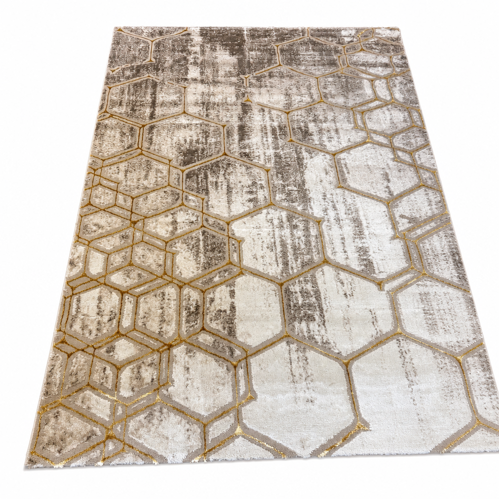 Fashion Club Vloerkleed Beige Goud