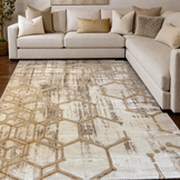 Fashion Club Vloerkleed Beige Goud