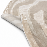 Organisch Abstract Vloerkleed Livorno Beige