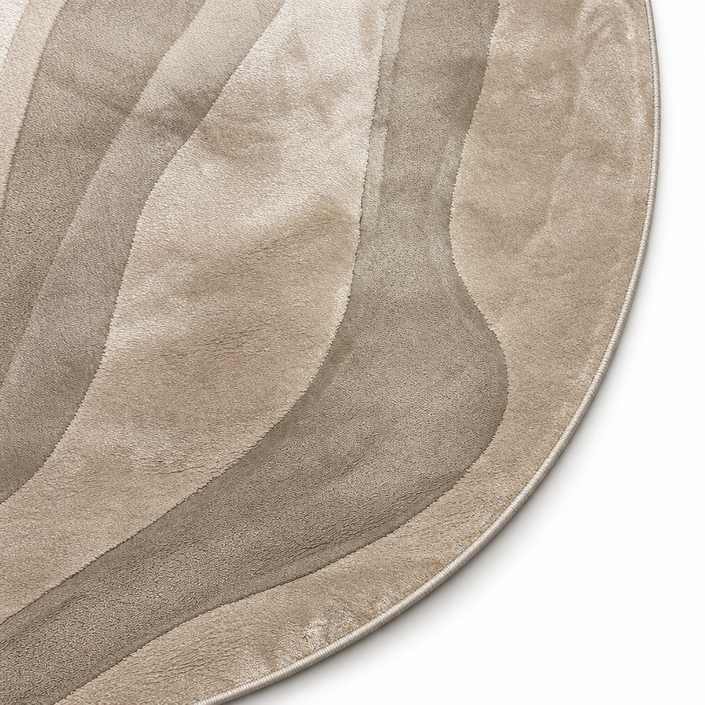 Organisch Abstract Vloerkleed Livorno Beige