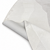 Organisch Vloerkleed Livorno Creme Zilver