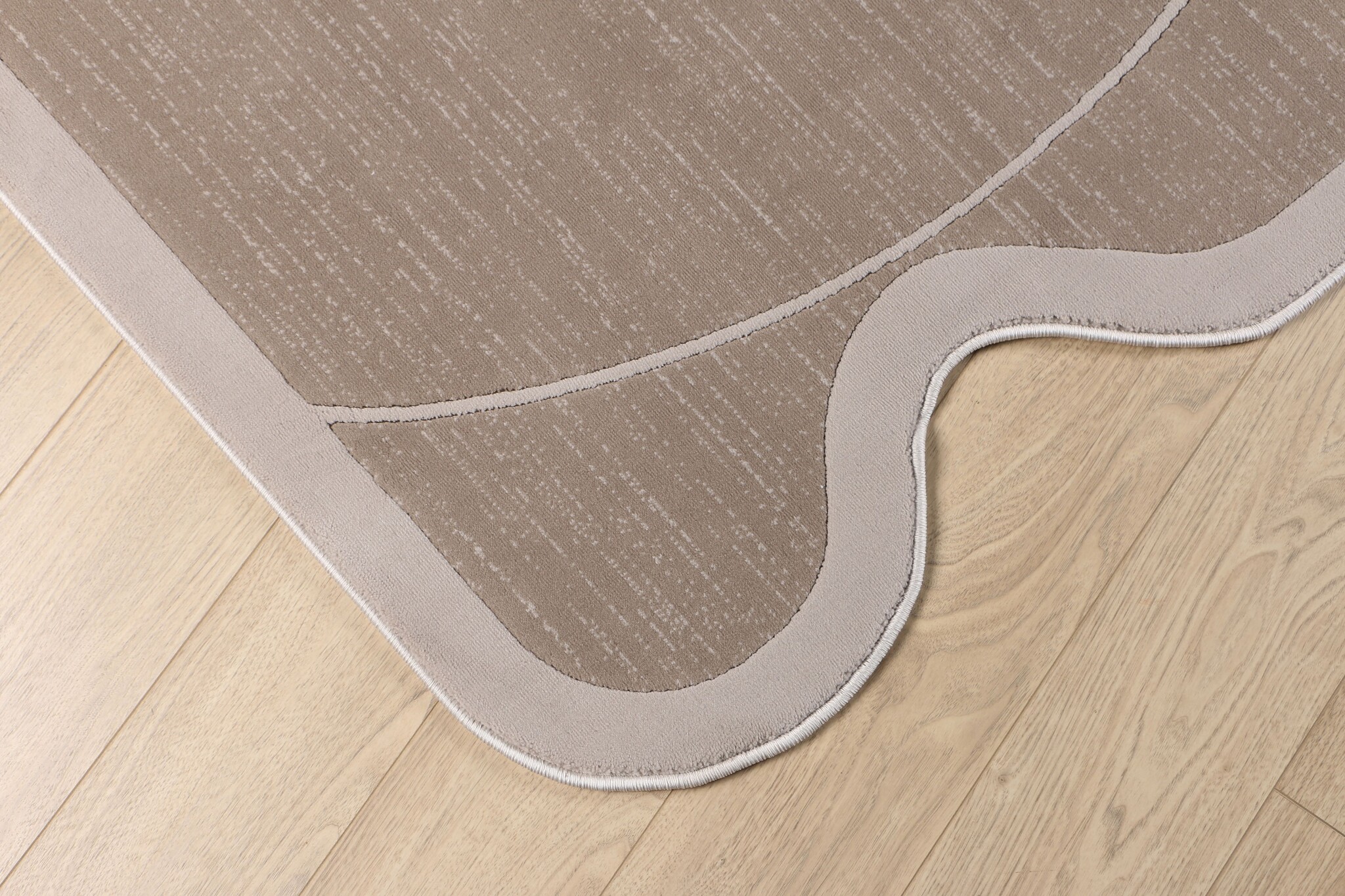 Organisch Japandi Vloerkleed Jarden Shape Bruin Beige