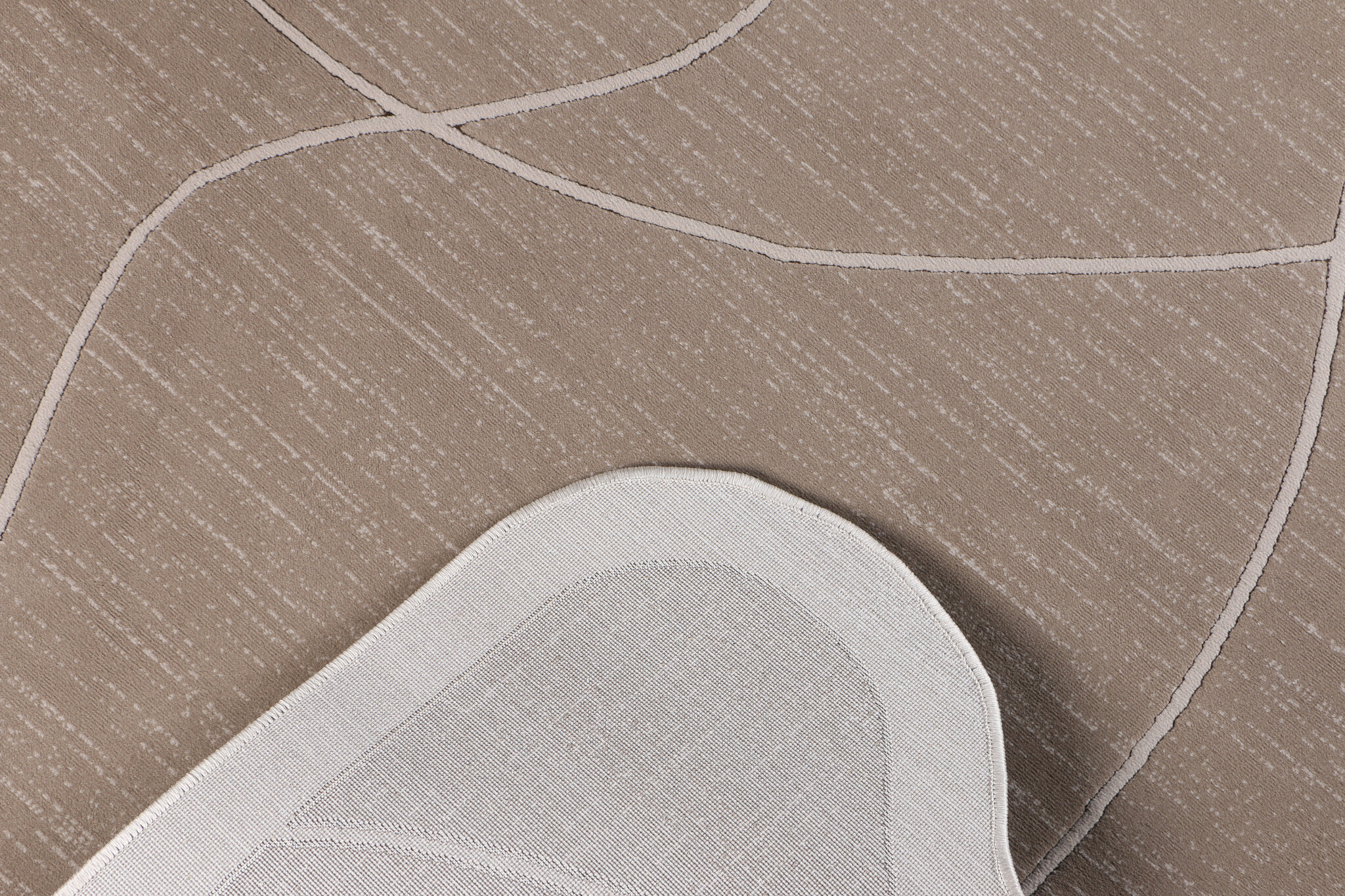 Organisch Japandi Vloerkleed Jarden Shape Bruin Beige