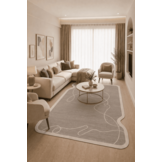 Organisch Japandi Vloerkleed Jarden Shape Bruin Beige