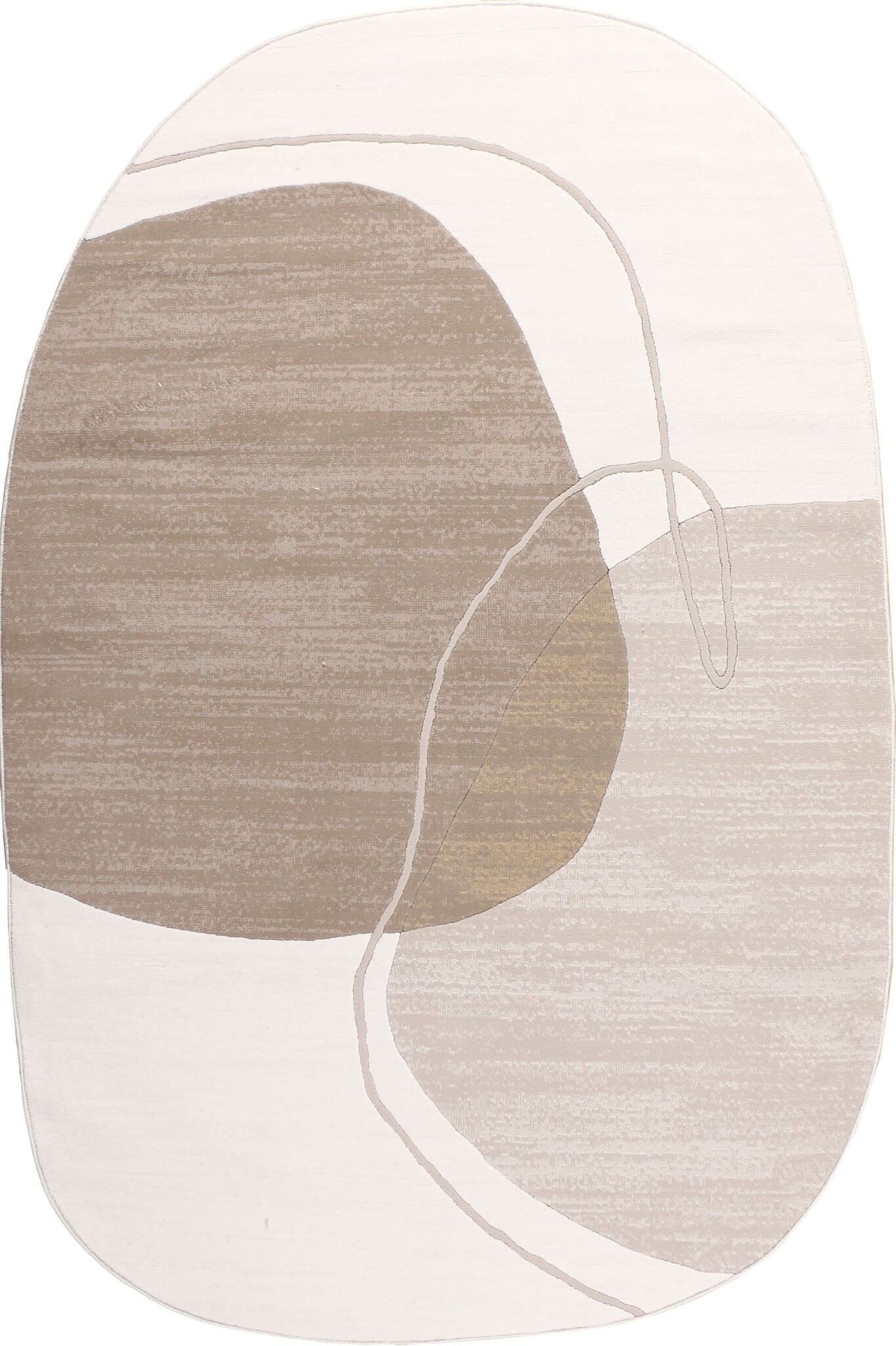 Organisch Vloerkleed Jarden Shape Creme Beige