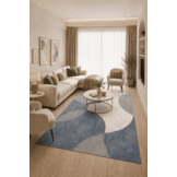 Jarden Home Vloerkleed Abstract Blauw Creme