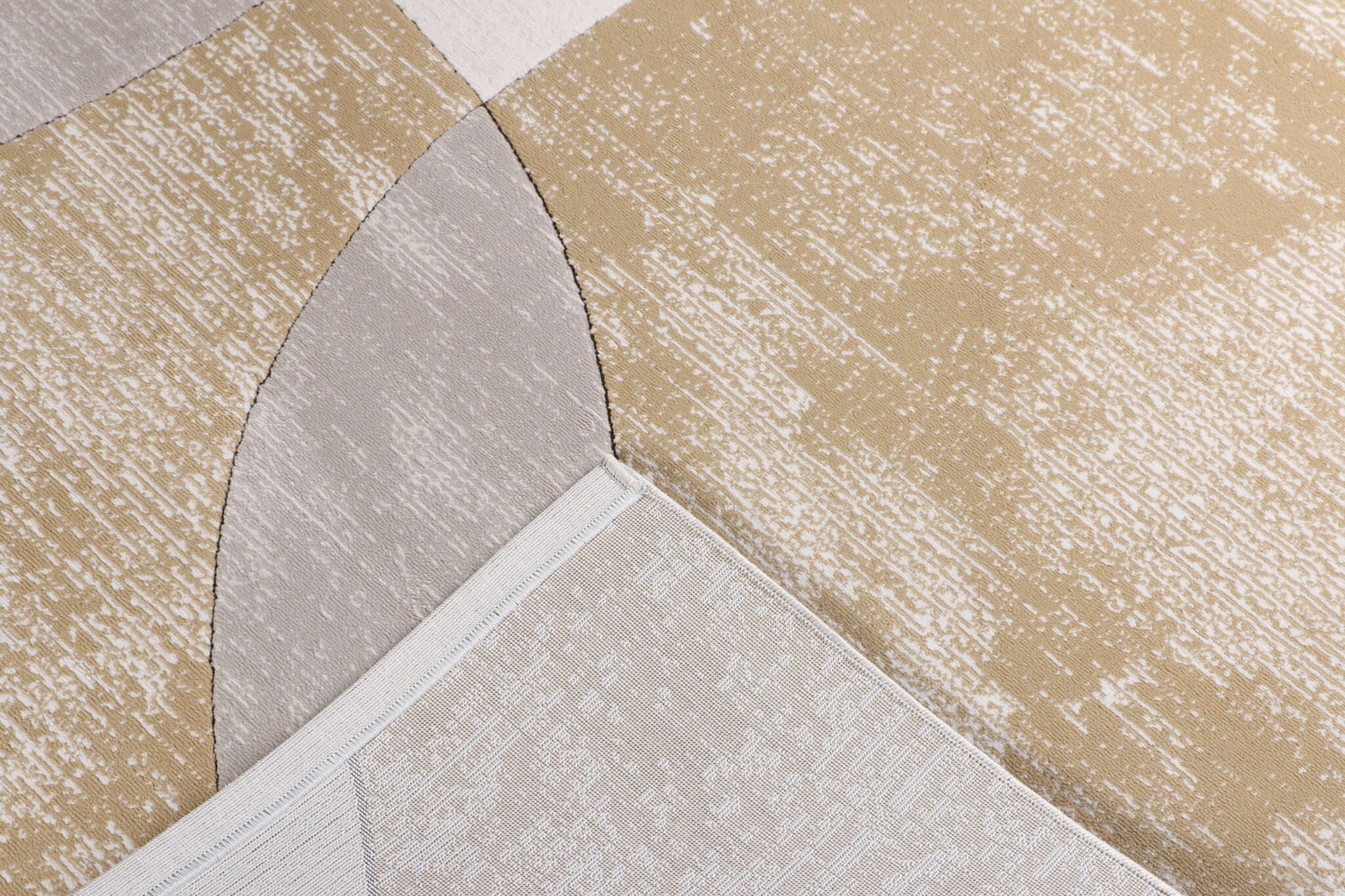 Jarden Home Vloerkleed Abstract Geel Creme