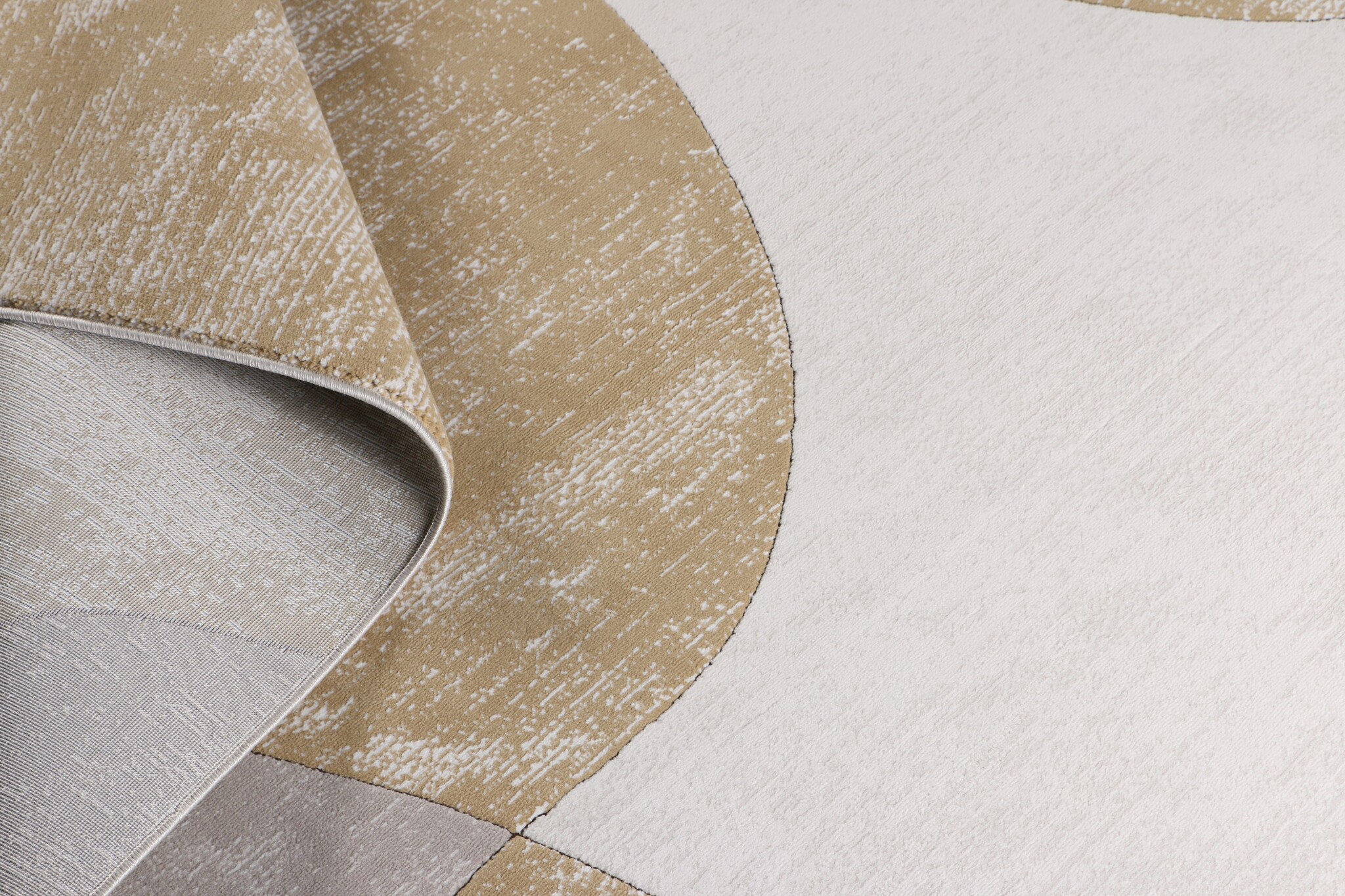Jarden Home Vloerkleed Abstract Geel Creme