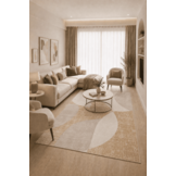 Jarden Home Vloerkleed Abstract Geel Creme