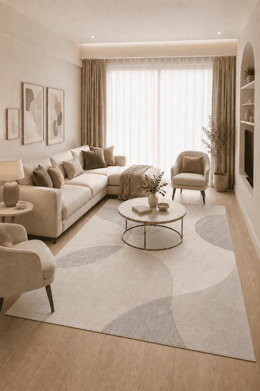 Jarden Home Vloerkleed Abstract Grijs