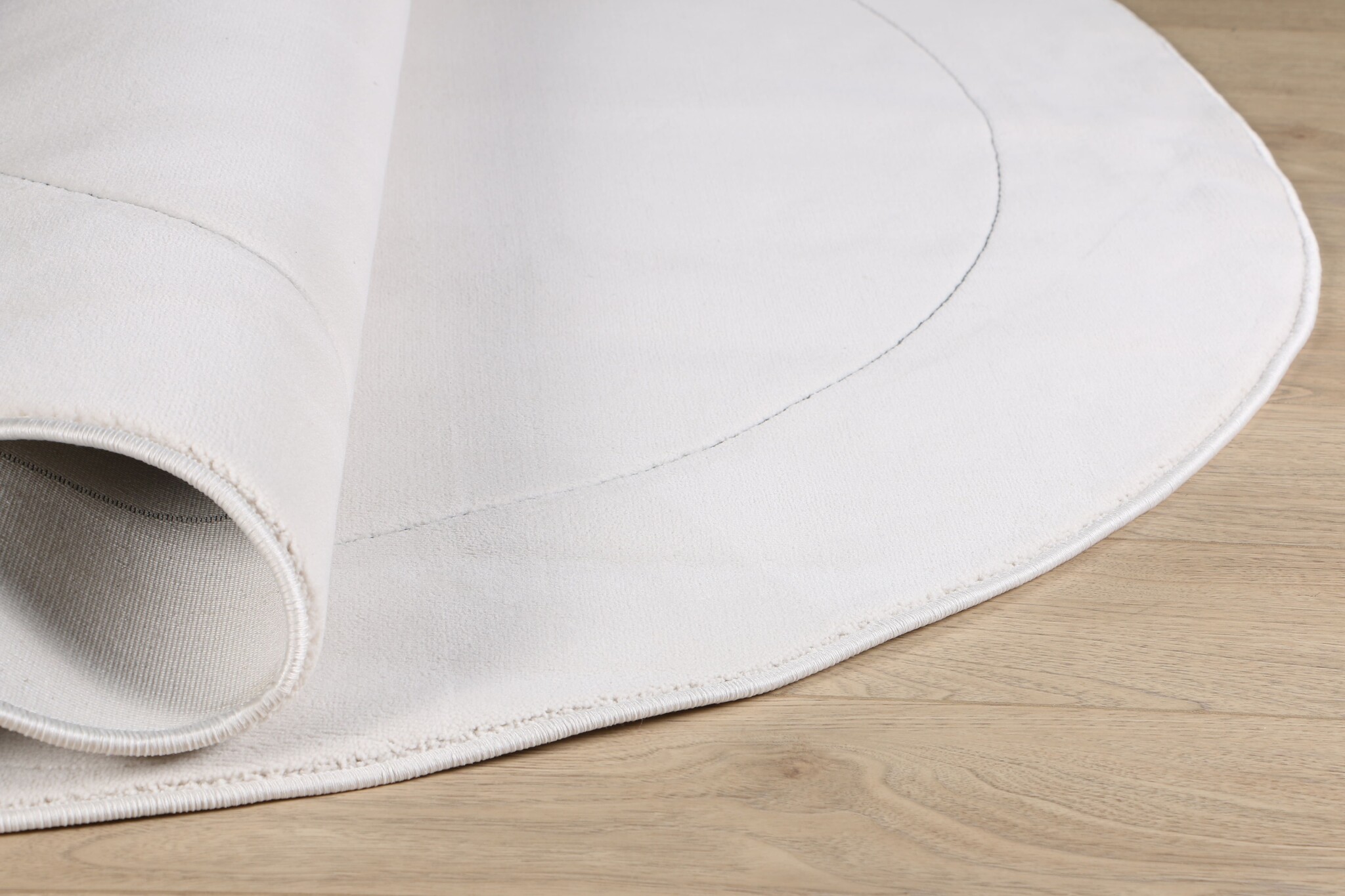 Jarden Home Rond Uni Vloerkleed Creme