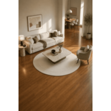 Jarden Home Rond Uni Vloerkleed Creme