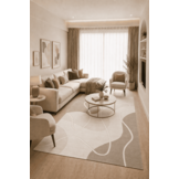 Jarden Home Vloerkleed Japandi Lines Beige Creme