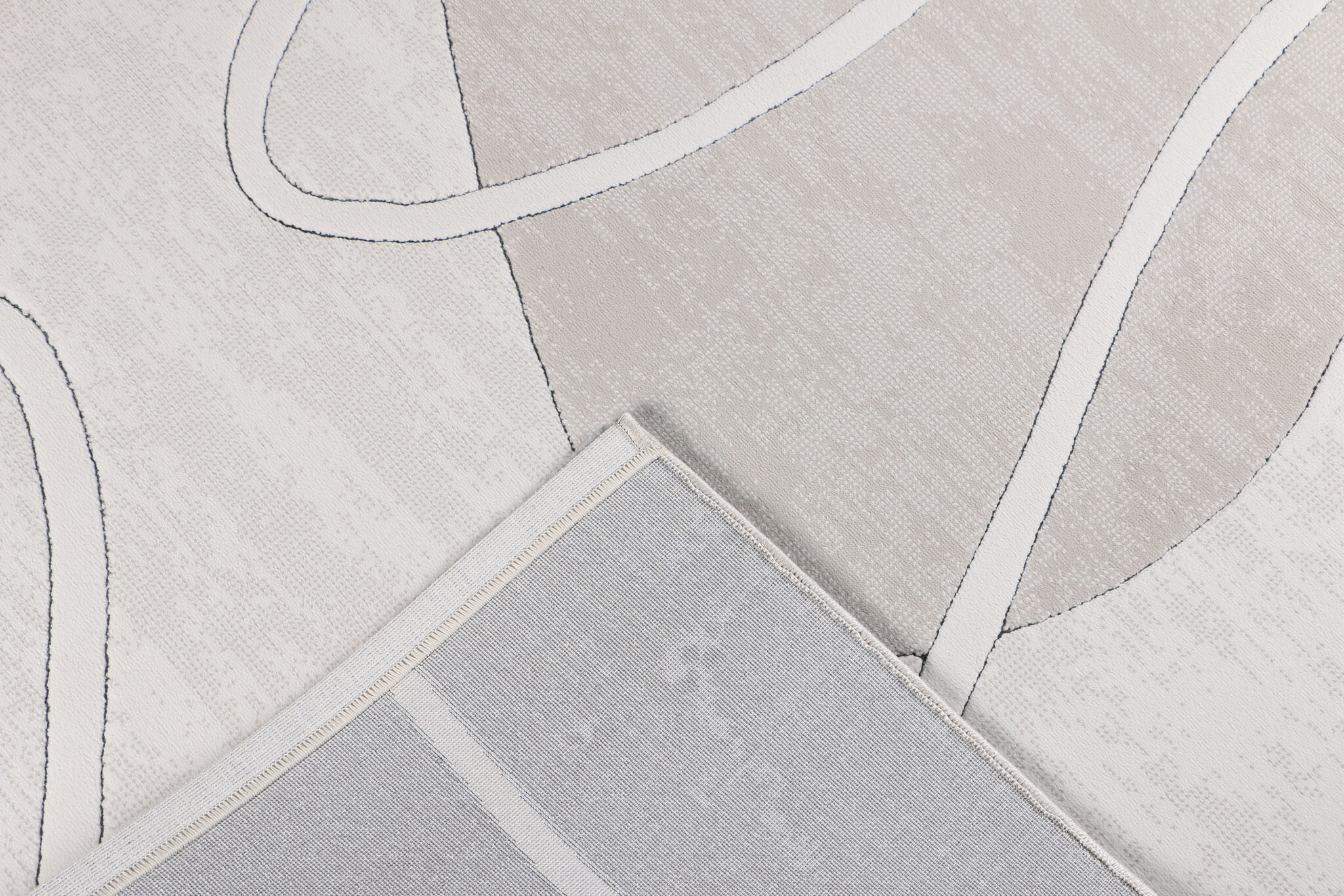 Jarden Home Vloerkleed Japandi Lines Grijs Creme