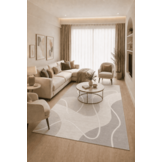 Jarden Home Vloerkleed Japandi Lines Grijs Creme