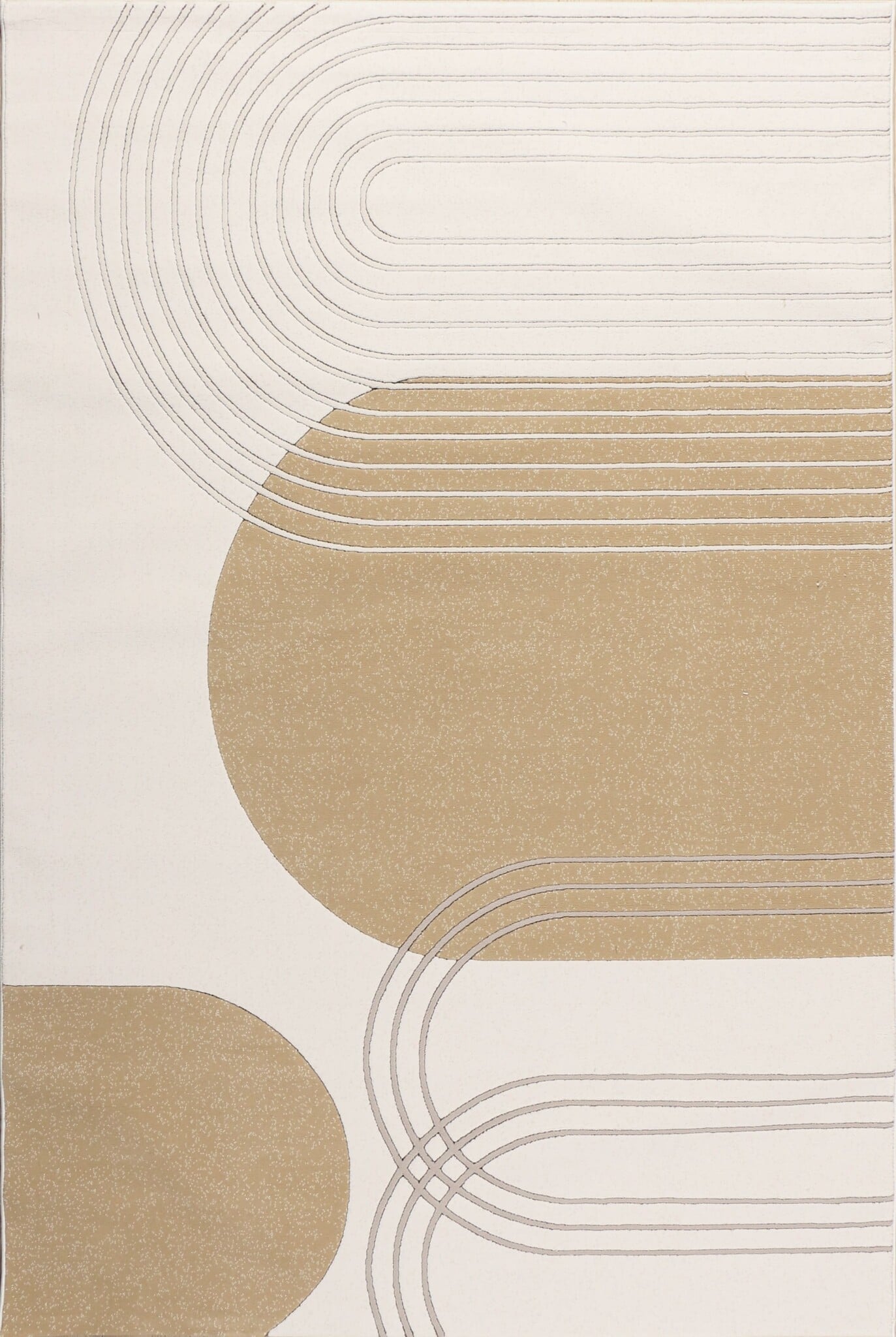 Jarden Home Vloerkleed Japandi Creme Geel