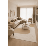 Jarden Home Vloerkleed Japandi Creme Geel