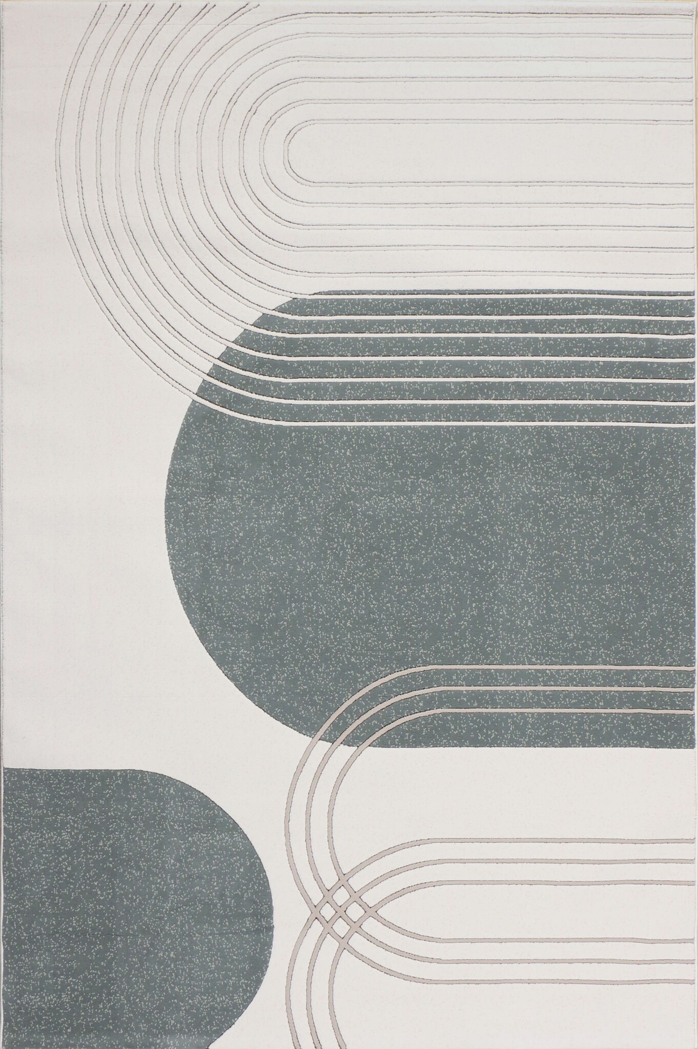 Jarden Home Vloerkleed Japandi Creme Groen